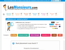 Tablet Screenshot of lesmonsieurs.com
